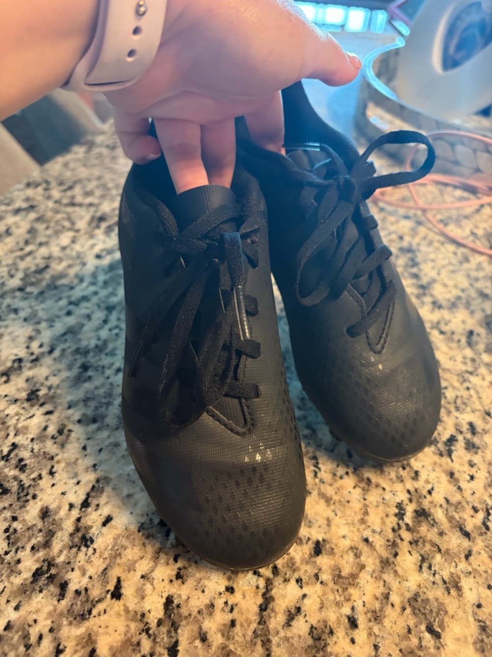 adidas Kids Black Lace-Up Sneakers